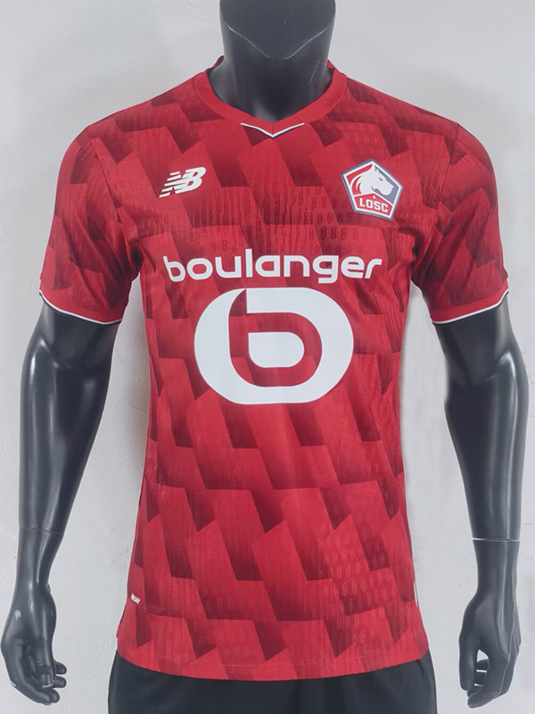 25/26 Lille Home  Player Version Soccer Jersey