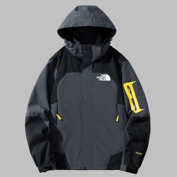 25/26 New THE NORTH FACE Grey Black Hooded Waterproof assault suit