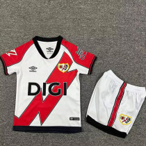 25/26 Rayo Vallecano Home Kids Soccer Jersey