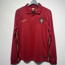 2020 Portugal Home Retro  Long Soccer Jersey
