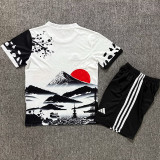 25/26 Japan Mount Fuji Special Edition White & Black Kids  Soccer Jersey