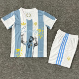 25/26 Messi Argentina Messi Graffiti Edition Kids Soccer Jersey