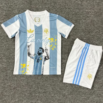 25/26 Messi Argentina Messi Graffiti Edition Kids Soccer Jersey