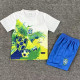 25/26 Brazil Green Parrot Special Edition Kids  Soccer Jersey