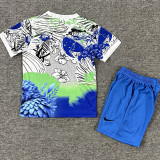 25/26 Brazil Blue Parrot Special Edition Kids  Soccer Jersey