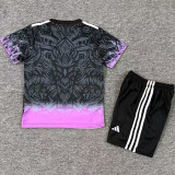 25/26 LIV  Black Purple Eagle's head  Kids Soccer Jersey