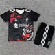 25/26 LIV  Black  Eagle's Head Leaf Kids Soccer Jersey