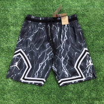 25/26 Flying Man Casual NBA Edition Lightning Crack Dark Grey shorts#J2418
