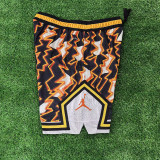 25/26 Flying Man Casual NBA Edition Lightning Orange shorts#J2401