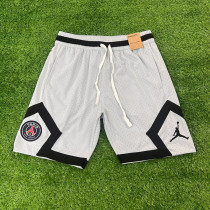 25/26 PSG Jordan Casual NBA Edition White Blue shorts(黑边）