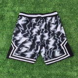 25/26 Flying Man Casual NBA Edition Lightning Black and White shorts# J2426