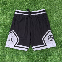 25/26 Flying Man Casual NBA Edition Ball pattern Black White shorts#J2432