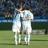 2014 Argentina Home Player Version Retro Soccer Jersey球员