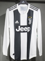 2018/2019 JUV Home Player Version Long Sleeve Retro Soccer Jersey(球员长袖)