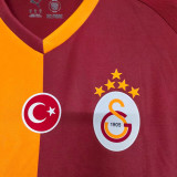 25/26 Galatasaray Home Fans Soccer Jersey(Advertisement)(带胸前广告五星）