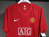 2007/2008 Man Utd Home Player Version Retro Soccer Jersey球员