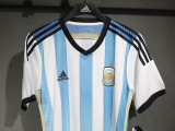 2014 Argentina Home Player Version Retro Soccer Jersey球员