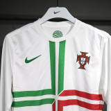 2012 Portugal Away Player Version Long Sleeve Retro Soccer Jersey (长袖球员)
