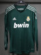 2012/2013 RMA Third  Player Version Long Sleeve Retro Soccer Jersey长袖球员