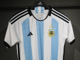 2022 Argentina Home  Player Version Retro Soccer Jersey球员