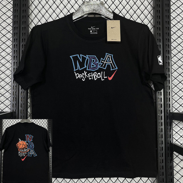 2025 T241 NK Slum Dunk Black Pure Cotton  T-shirt