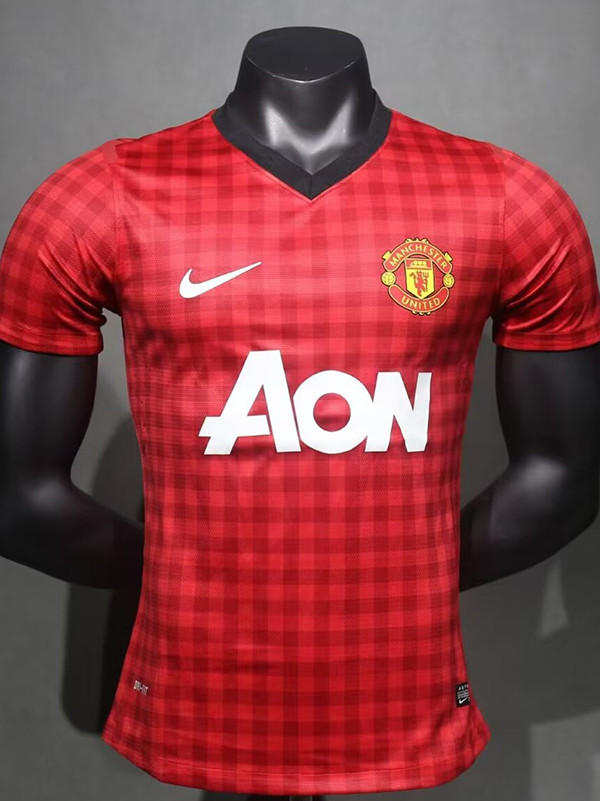 2012/2013 Man Utd Home Player Version Retro Soccer Jersey球员