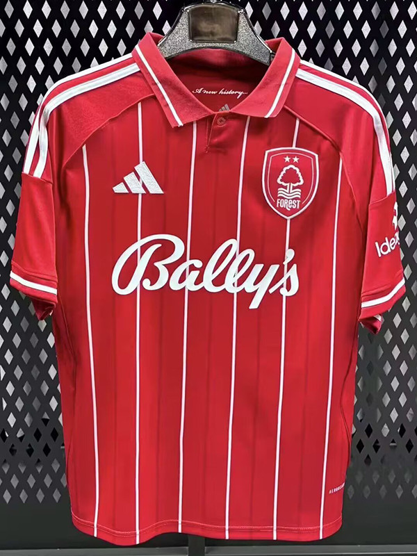 25/26Nottingham Home Fans Soccer Jersey(广告版)