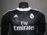 2014/2015 RMA Third Player Version Long Sleeve Retro Soccer Jersey长袖球员