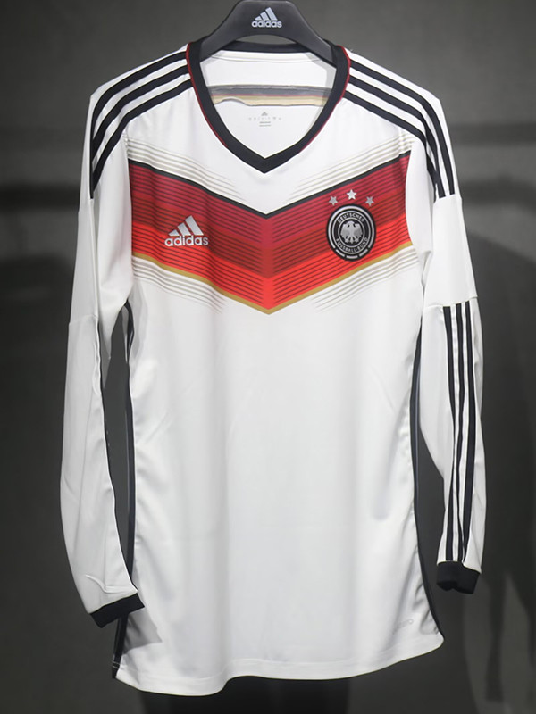 2014 Germany Home Player Version Long Sleeve Retro Soccer Jersey (长袖球员)