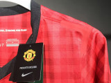 2012/2013 Man Utd Home Player Version Retro Soccer Jersey球员