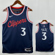 24/25 Clippers PUAL # 3 Fly Man Royal Blue Top Quality Hot Pressing NBA Jersey