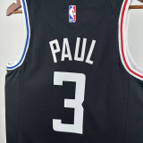 22/23 Clippers PUAL # 3 Black City Edition Top Quality Hot Pressing NBA Jersey