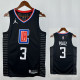 Clippers PUAL # 3 Fly Man Black Top Quality Hot Pressing NBA Jersey