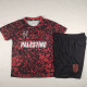 25/26 Palestino Deportivo Black & Maroon Kids  Soccer Jersey(英文版)