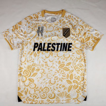 25/26 Palestino Deportivo Golden Yellow Fans Soccer Jersey(英文版)