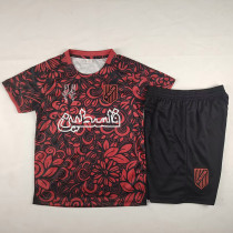 25/26 Palestino Deportivo Black & Maroon Kids Soccer Jersey