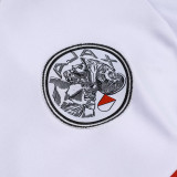 25/26 Ajax White  Half Pull Tracksuit #B2569 (半拉链)