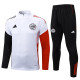 25/26 Ajax White  Half Pull Tracksuit #B2569 (半拉链)