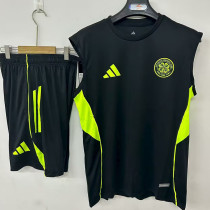25/26 Celtic Black Tank top and shorts suit