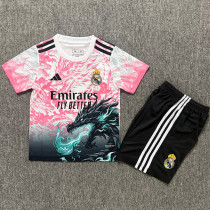 25/26 RMA Spitfire Dragon Edition Pink Kids Soccer Jersey