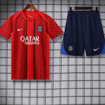 25/26 PSG Grid Tower Red Training Short Suit
