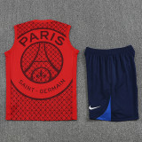 25/26 PSG Grid Tower Red Training Short Suit