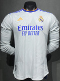 21/22 RMA Home Player Version Long Sleeve Retro Soccer Jersey长袖