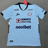 25/26 Cruz Azul Goalkeeper Blue Fans Soccer Jersey