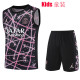 25/ 26 PSG Black network Kids Tank top and shorts suit童装