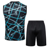 25/26 INT Black Starry Sky Inkjet Kids Tank top and shorts suit
