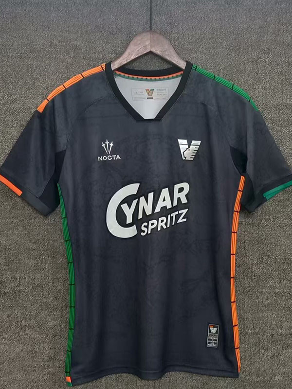 25/26 Venezia FC Black Fans Soccer Jersey(CYNAR胸前广告)