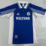 1998/2000 Schalke 04 Home  Retro  Soccer Jersey