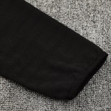 25/26 Man Utd Black Half Pull Tracksuit (胸前广告\半拉链)