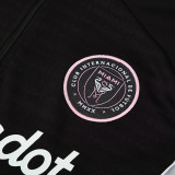 25/26 Inter Miami Black Half Pull Tracksuit (半拉链)